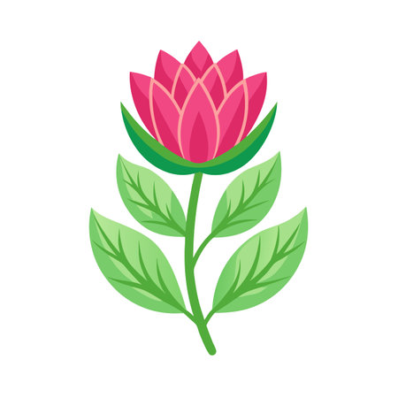 Flower Herb Icon Floral Vector for UI Websites and Mobile Applicationsのイラスト素材