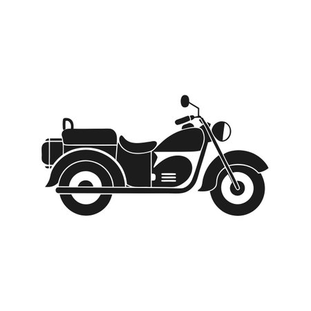 Motorcycle with Sidecar Iconのイラスト素材