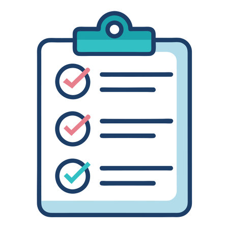 Task List Icon with Checked Boxes and Task List Concept