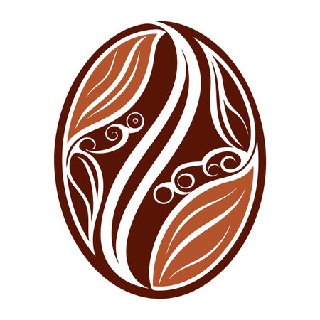 Abstract Coffee Bean Icon with Modern and Innovative Designのイラスト素材