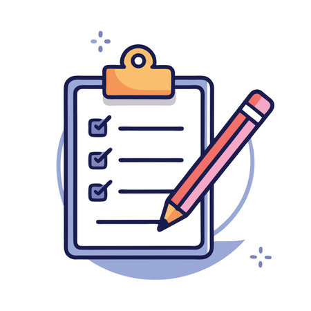 Flat Shopping List Icon with Modern Design Elementsのイラスト素材