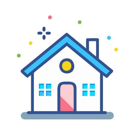 Home Icon Vector Illustration for User Interface Websites Documents and Mobile Applicationsのイラスト素材