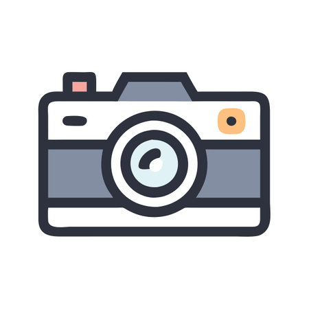 Camera Icon Vector Illustration for User Interface Websites Documents and Mobile Applicationsのイラスト素材