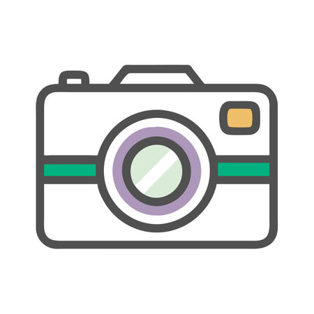 Camera Icon Vector Illustration for User Interface Websites Documents and Mobile Applicationsのイラスト素材