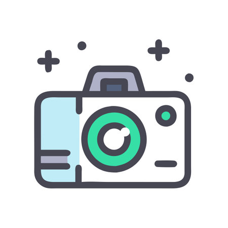 Camera Icon Vector Illustration for User Interface Websites Documents and Mobile Applicationsのイラスト素材