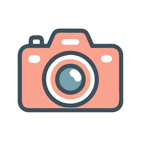 Camera Icon Vector Illustration for User Interface Websites Documents and Mobile Applicationsのイラスト素材