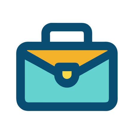 Flat style Briefcase Icon vector illustration for User Interface documents websites and mobile applicationsのイラスト素材