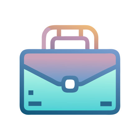 Flat style Briefcase Icon vector illustration for User Interface documents websites and mobile applicationsのイラスト素材