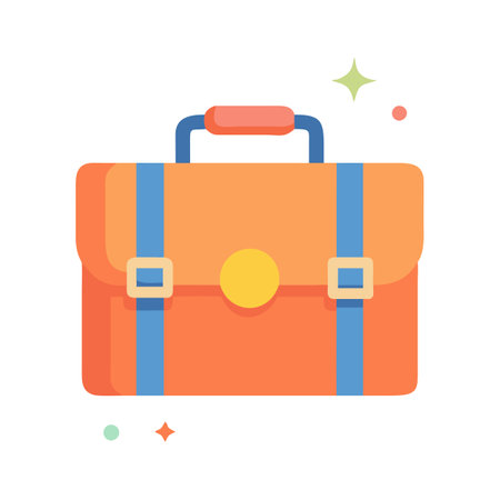 Flat style Briefcase Icon vector illustration for User Interface documents websites and mobile applicationsのイラスト素材