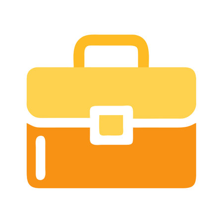 Flat style Briefcase Icon vector illustration for User Interface documents websites and mobile applicationsのイラスト素材