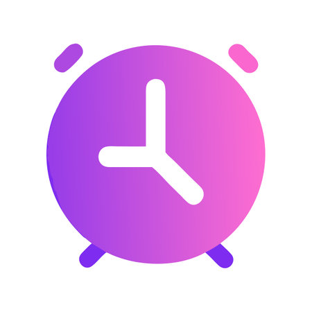Flat style Clock Icon vector illustration for User Interface documents websites and mobile applicationsのイラスト素材