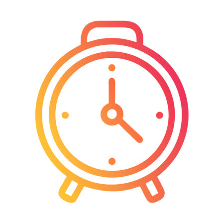 Flat style Clock Icon vector illustration for User Interface documents websites and mobile applicationsのイラスト素材