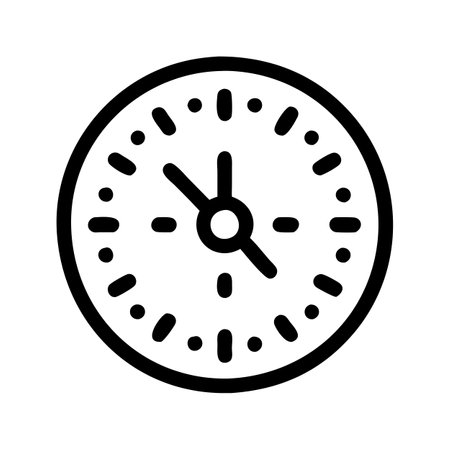 Flat style Clock Icon vector illustration for User Interface documents websites and mobile...