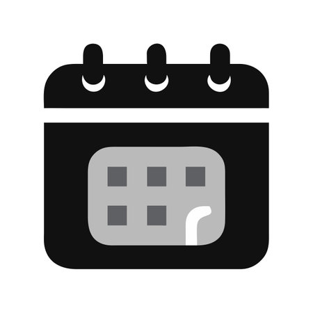Flat style Calendar Icon vector illustration for User Interface documents websites and mobile applicationsのイラスト素材