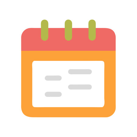 Flat style Calendar Icon vector illustration for User Interface documents websites and mobile applicationsのイラスト素材