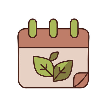 Flat style Calendar Icon vector illustration for User Interface documents websites and mobile applicationsのイラスト素材