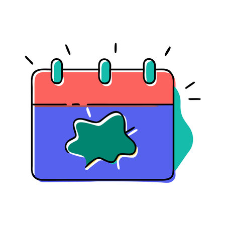 Flat style Calendar Icon vector illustration for User Interface documents websites and mobile applicationsのイラスト素材