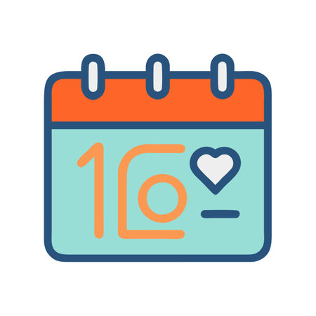 Flat style Calendar Icon vector illustration for User Interface documents websites and mobile applicationsのイラスト素材