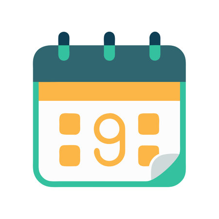 Flat style Calendar Icon vector illustration for User Interface documents websites and mobile applicationsのイラスト素材