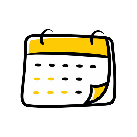 Flat style Calendar Icon vector illustration for User Interface documents websites and mobile applicationsのイラスト素材