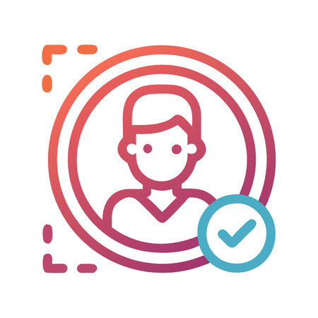 Flat style User Profile Icon vector illustration for User Interface documents websites and mobile applicationsのイラスト素材