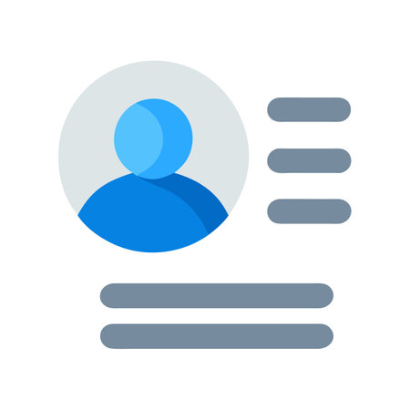 Flat style User Profile Icon vector illustration for User Interface documents websites and mobile applicationsのイラスト素材