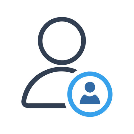 Flat style User Profile Icon vector illustration for User Interface documents websites and mobile applicationsのイラスト素材