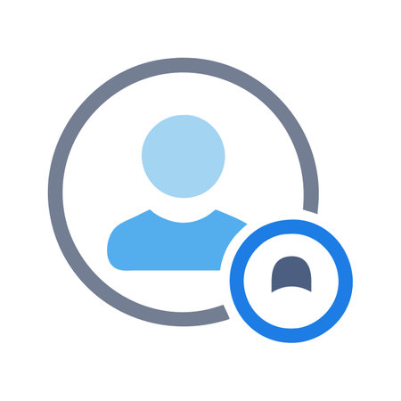 Flat style User Profile Icon vector illustration for User Interface documents websites and mobile applicationsのイラスト素材