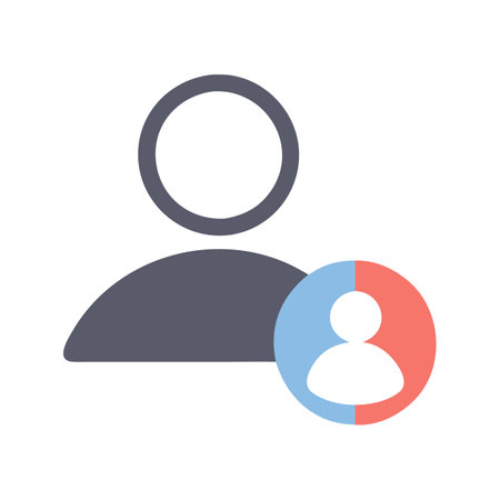 Flat style User Profile Icon vector illustration for User Interface documents websites and mobile applicationsのイラスト素材