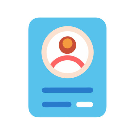 Flat style User Profile Icon vector illustration for User Interface documents websites and mobile applicationsのイラスト素材