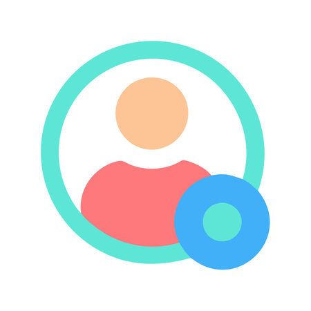 Flat style User Profile Icon vector illustration for User Interface documents websites and mobile applicationsのイラスト素材