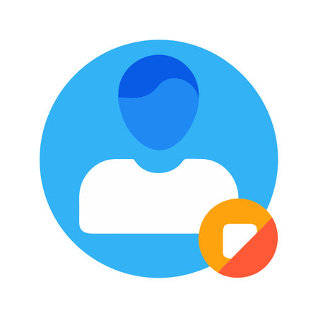 Flat style User Profile Icon vector illustration for User Interface documents websites and mobile applicationsのイラスト素材
