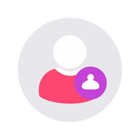 Flat style User Profile Icon vector illustration for User Interface documents websites and mobile applicationsのイラスト素材