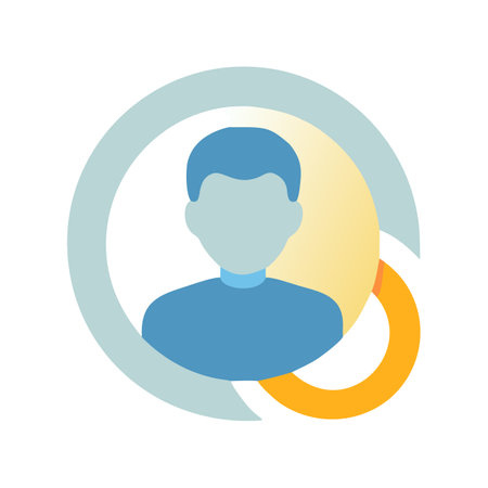 Flat style User Profile Icon vector illustration for User Interface documents websites and mobile applicationsのイラスト素材