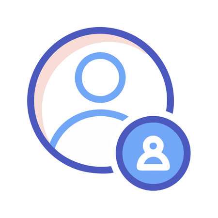 Flat style User Profile Icon vector illustration for User Interface documents websites and mobile applicationsのイラスト素材
