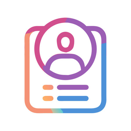 Flat style User Profile Icon vector illustration for User Interface documents websites and mobile applicationsのイラスト素材
