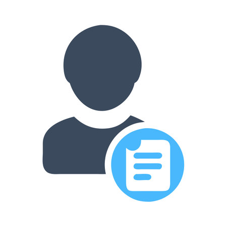 Flat style User Profile Icon vector illustration for User Interface documents websites and mobile applicationsのイラスト素材