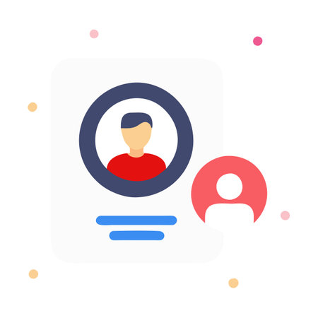Flat style User Profile Icon vector illustration for User Interface documents websites and mobile applicationsのイラスト素材