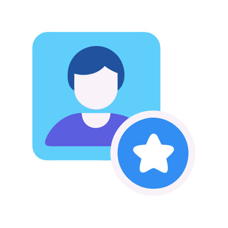 Flat style User Profile Icon vector illustration for User Interface documents websites and mobile applicationsのイラスト素材