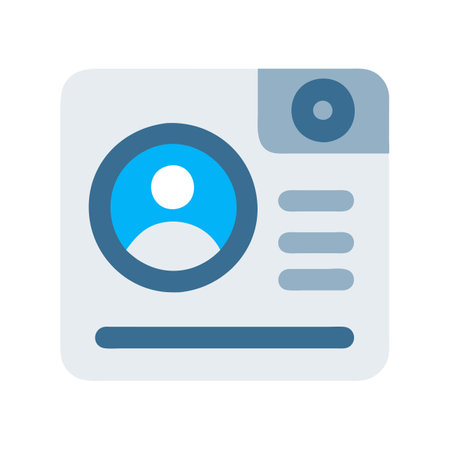 Flat style User Profile Icon vector illustration for User Interface documents websites and mobile applicationsのイラスト素材