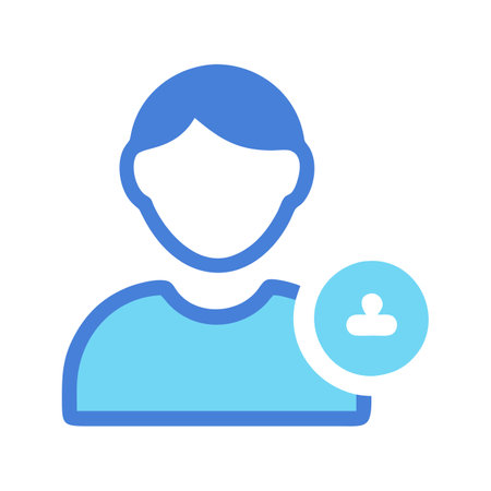 Flat style User Profile Icon vector illustration for User Interface documents websites and mobile applicationsのイラスト素材