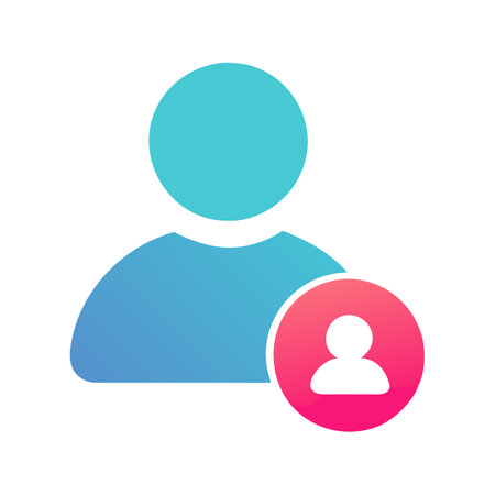 Flat style User Profile Icon vector illustration for User Interface documents websites and mobile applicationsのイラスト素材