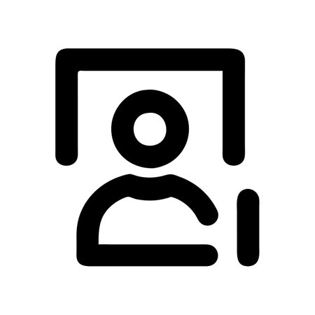 Flat style User Profile Icon vector illustration for User Interface documents websites and mobile applicationsのイラスト素材