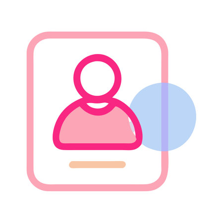 Flat style User Profile Icon vector illustration for User Interface documents websites and mobile applicationsのイラスト素材