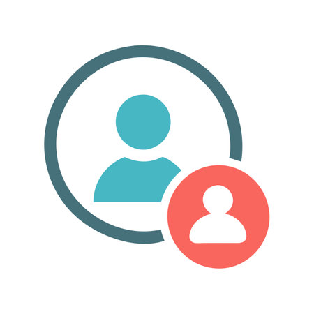Flat style User Profile Icon vector illustration for User Interface documents websites and mobile applicationsのイラスト素材