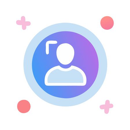 Flat style User Profile Icon vector illustration for User Interface documents websites and mobile applicationsのイラスト素材