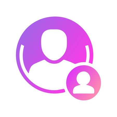 Flat style User Profile Icon vector illustration for User Interface documents websites and mobile applicationsのイラスト素材