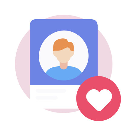 Flat style User Profile Icon vector illustration for User Interface documents websites and mobile applicationsのイラスト素材