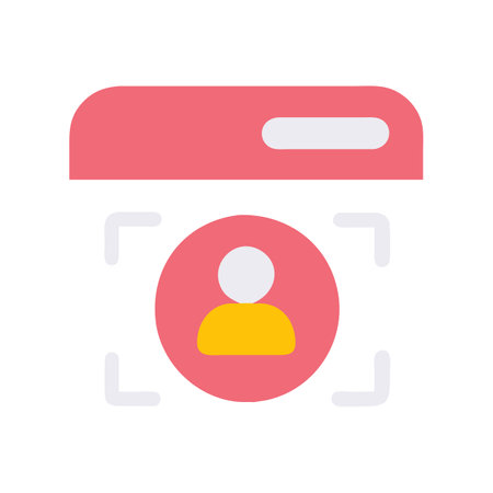 Flat style User Profile Icon vector illustration for User Interface documents websites and mobile applicationsのイラスト素材