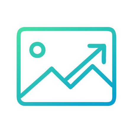 Flat style Graph Analytics Icon vector illustration for User Interface documents websites and mobile...